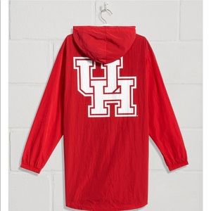 University of Houston Raincoat Brand New With Tags PINK Size M/L